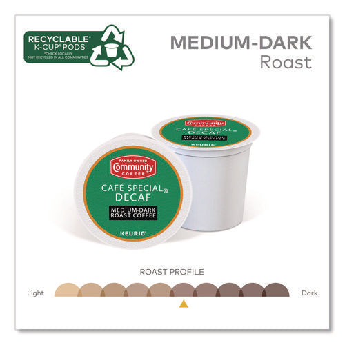 Image of Community Coffee® Cafe Special Decaf K-Cup, 24/Box
