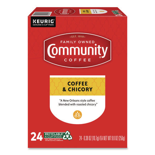 Image of Community Coffee® Coffee and Chicory K-Cup, 24/Box