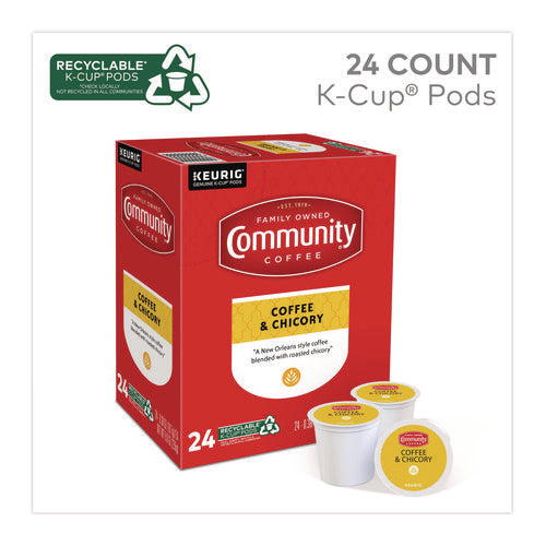 Image of Community Coffee® Coffee and Chicory K-Cup, 24/Box
