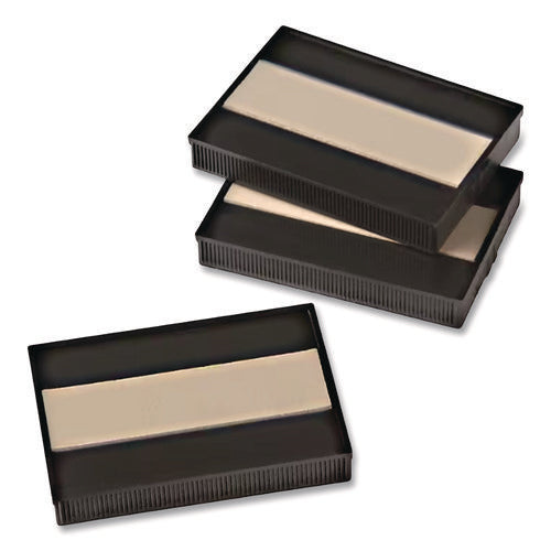 Image of Offistamp® Un-Inked Replacement Pad for Self-Inking Stamps, One-Color, Compatible with Black Ink Only, 1.13" x 0.75", 3/Pack
