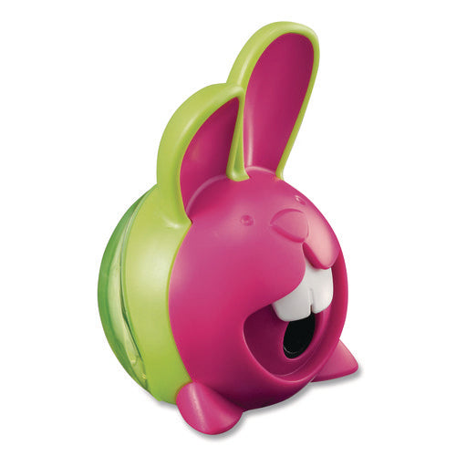 Image of Maped Helix Croc Croc Chomp Rabbit 1-Hole Canister Pencil Sharpener, 3.74 x 1.8 x 4.92, Randomly Assorted Colors