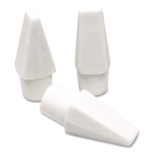 Image of Maped Helix Professional Hi-Polymer Oversized Pencil Cap Erasers, For Pencil Marks, White, 10/Pack