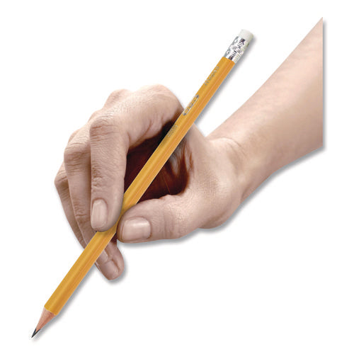 Image of Maped Helix Essentials Triangular Pre-Sharpened Pencils, HB (#2), Black Lead, Yellow Barrel, 12/Box