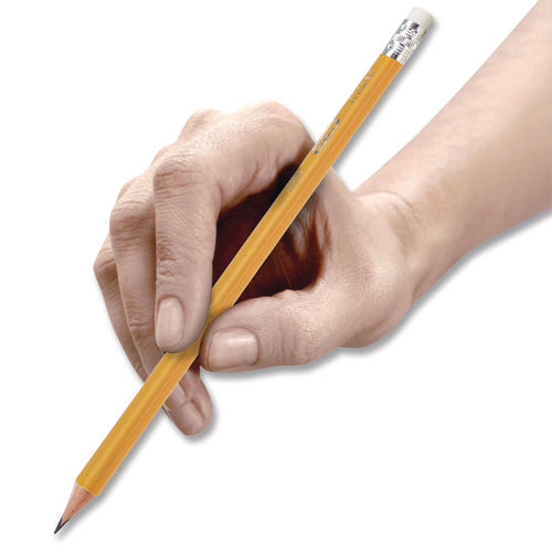 Image of Maped Helix Essentials Triangular Pre-Sharpened Pencils, HB (#2), Black Lead, Yellow Barrel, 144/Box