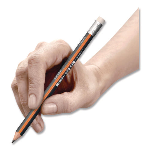 Image of Maped Helix Black'Peps Jumbo Triangular Pencils, HB (#2), Black Lead, Orange/Black Barrel, Dozen