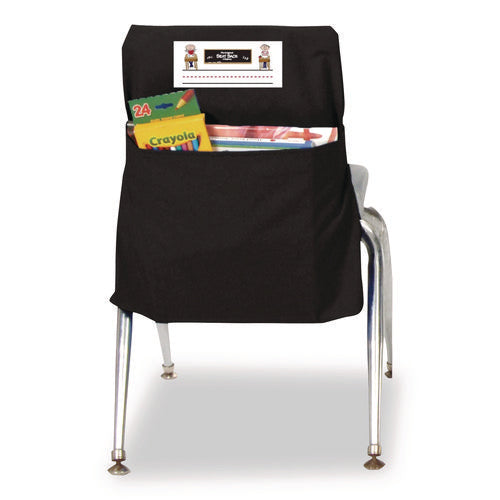 Image of Victor® Elastic-Back Seat Sack for Chairs 12" to 17" Wide, 11 x 15.5 x 14, Fabric, Black
