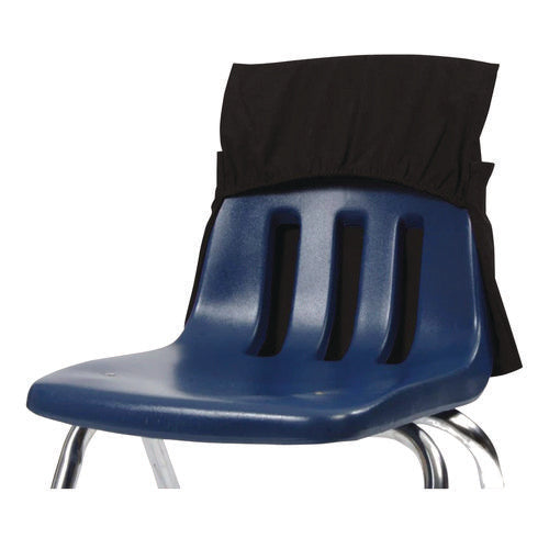 Image of Victor® Elastic-Back Seat Sack for Chairs 12" to 17" Wide, 11 x 15.5 x 14, Fabric, Black