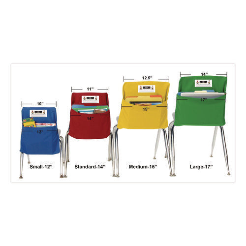 Image of Victor® Elastic-Back Seat Sack for Chairs 12" to 17" Wide, 11 x 15.5 x 14, Fabric, Black