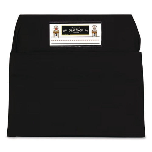 Image of Victor® Elastic-Back Seat Sack for Chairs 12" to 17" Wide, 11 x 15.5 x 14, Fabric, Black