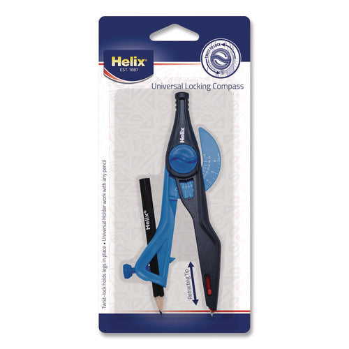 Image of Maped Helix Universal Plastic Locking Compass, 12" Maximum Diameter, Randomly Assorted Colors