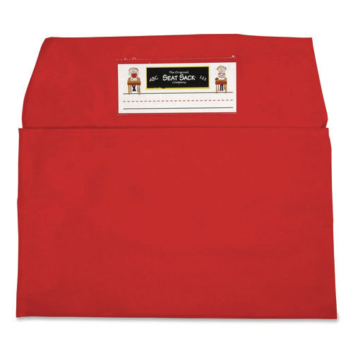 Image of Victor® Elastic-Back Seat Sack for Chairs 12" to 17" Wide, 11 x 15.5 x 14, Fabric, Red