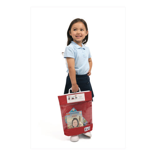 Image of Victor® Seat Sack Read-N-Go Book Bag, 10.5 x 2 x 16, Red