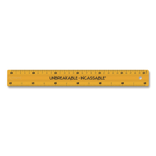 Image of Maped Helix Unbreakable 12" Ruler, Standard/Metric, 12.72" Long, Randomly Assorted Color
