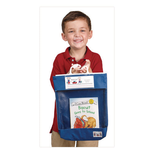 Image of Victor® Seat Sack Read-n-Go Reading Bag, 10.5 x 2 x 16, Blue