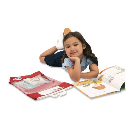 Image of Victor® Seat Sack Read-N-Go Book Bag, 10.5 x 2 x 16, Red