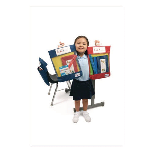 Image of Victor® Seat Sack Read-n-Go Reading Bag, 10.5 x 2 x 16, Blue