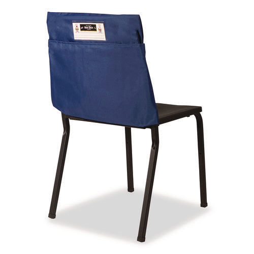 Image of Victor® Elastic-Back Seat Sack for Chairs 12" to 17" Wide, 11 x 16 x 14, Fabric, Blue