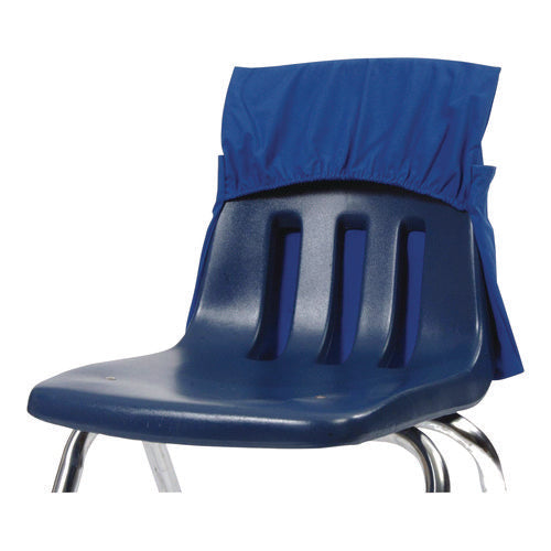Image of Victor® Elastic-Back Seat Sack for Chairs 12" to 17" Wide, 11 x 16 x 14, Fabric, Blue