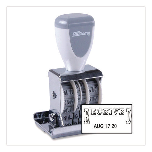 Image of Offistamp® Traditional Message Dater, 5 Years, Received, 1.63" X 0.88"