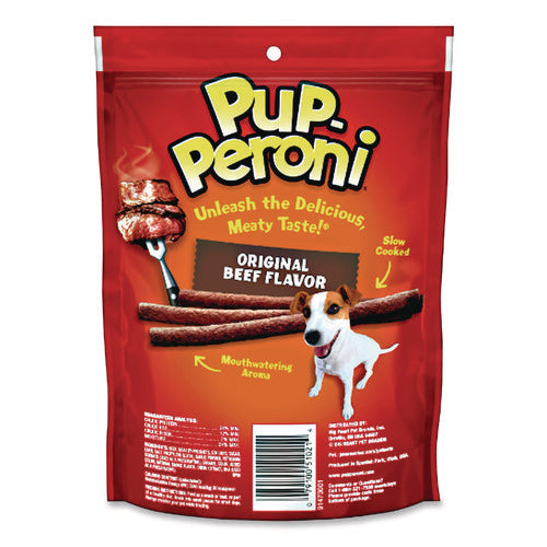 Image of Pup-Peroni® Original Beef Flavor Dog Snack Sticks, 8 oz Pouch, 8/Carton