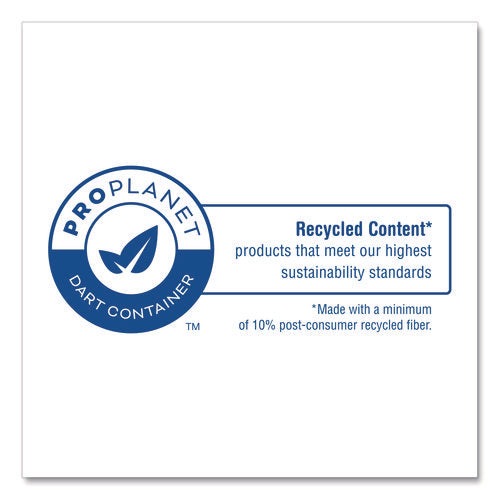 Image of SOLO® Recycled Content PCF Paper Hot Cups, ProPlanet Seal, 10 oz, White, 50/Pack