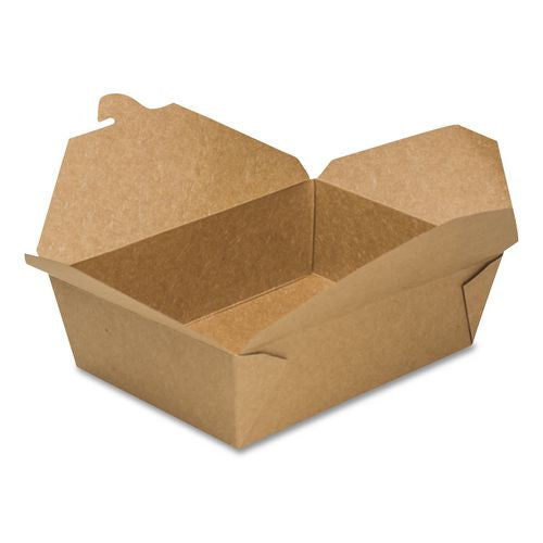 Image of GEN Reclosable Kraft Take-Out Box, 76 oz, Brown, Paper, 200/Carton
