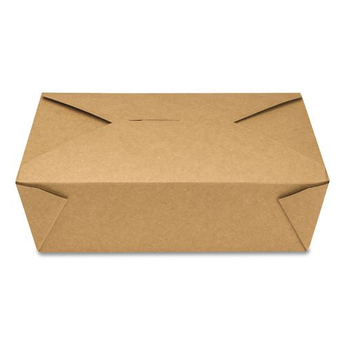 Image of GEN Reclosable Kraft Take-Out Box, 76 oz, Brown, Paper, 200/Carton