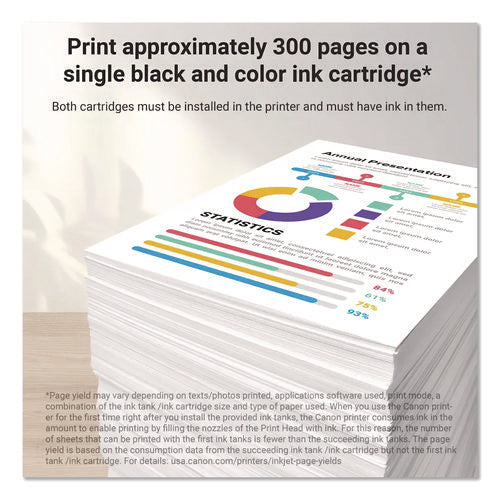 Image of Canon® 8278B023 (PG-245XL/CL-246XL) High-Yield Ink, Black/Color