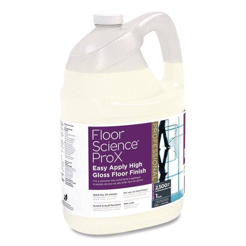 Image of Diversey Floor Science ProX Easy Apply High Gloss Floor Finish, 1 gal Bottle, 4/Carton