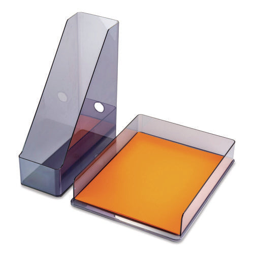 Image of Officemate Desktop Document Organization Set, Letter-Sized Horizontal Tray, Magazine File