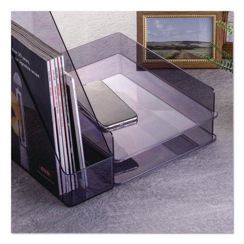 Image of Officemate Desktop Document Organization Set, Letter-Sized Horizontal Tray, Magazine File