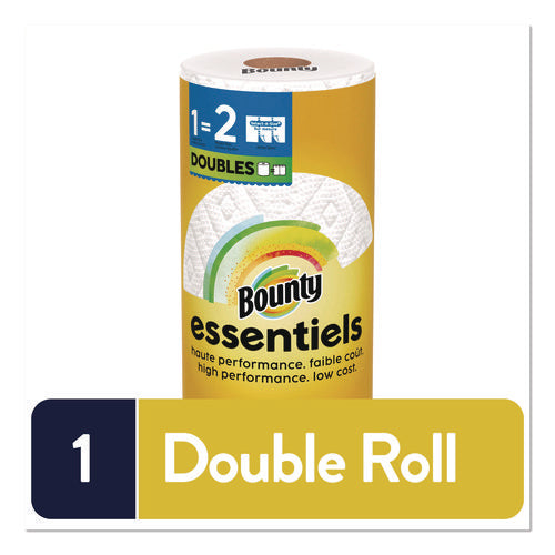 Image of Bounty® Essentials Select-A-Size Kitchen Roll Paper Towels, 2-Ply, 108 Sheets/Roll, 24 Rolls/Carton