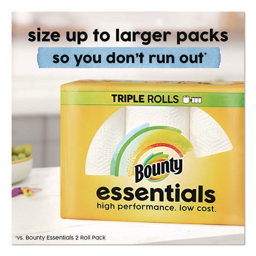 Image of Bounty® Essentials Select-A-Size Kitchen Roll Paper Towels, 2-Ply, 108 Sheets/Roll, 24 Rolls/Carton