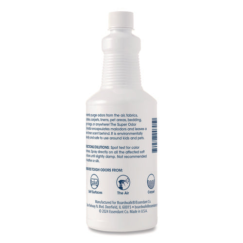 Image of Boardwalk® Super Odor Eliminator, Fresh Scent, 32 oz Bottle, 6/Carton