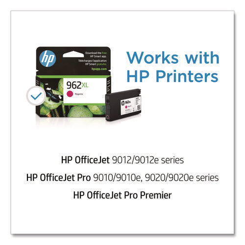 Image of HP HP 962xl, (3ja01an) High-Yield Magenta Original Ink Cartridge