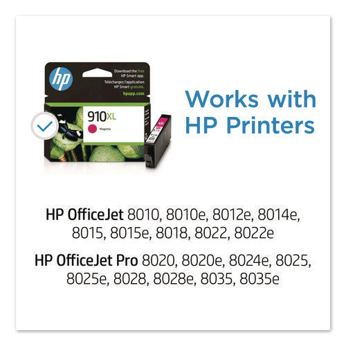 Image of HP HP 910xl, (3yl63an) High-Yield Magenta Original Ink Cartridge