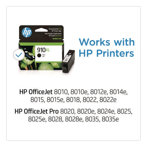 Image of HP HP 910xl, (3yl65an) High-Yield Black Original Ink Cartridge