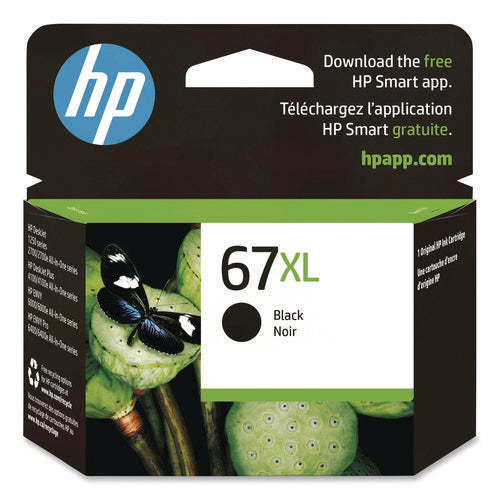 Image of HP HP 67xl, (3ym57an) High-Yield Black Original Ink Cartridge