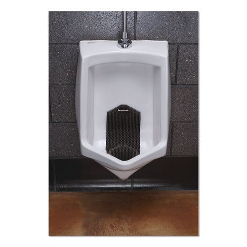 Image of Boardwalk® Vertical Urinal Screen, Midnight Coast Scent, Black, 5.22 oz, 6/Carton