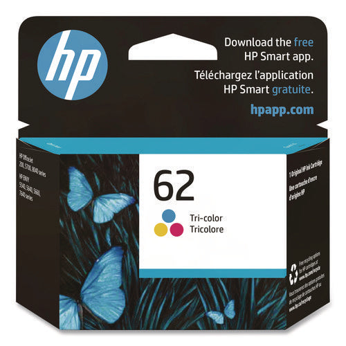 Image of HP HP 62, (c2p06an) Tri-Color Original Ink Cartridge