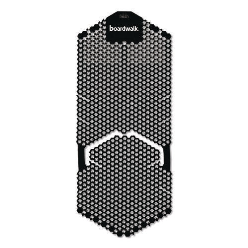 Image of Boardwalk® Vertical Urinal Screen, Midnight Coast Scent, Black, 5.22 oz, 6/Carton
