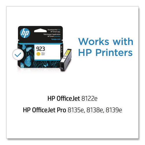 Image of HP HP 923 (4K0T2LN) Yellow Original Ink Cartridge