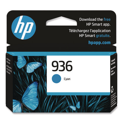 Image of HP HP 936, (4S6U9LN) Cyan Original Ink Cartridge