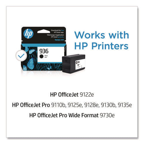 Image of HP HP 936, (4S6V2LN) Black Original Ink Cartridge