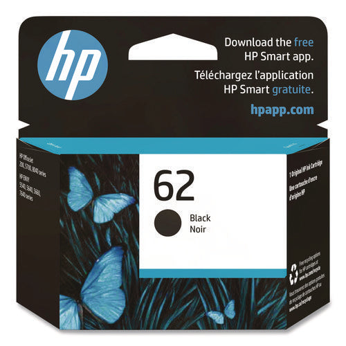 Image of HP HP 62, (c2p04an) Black Original Ink Cartridge