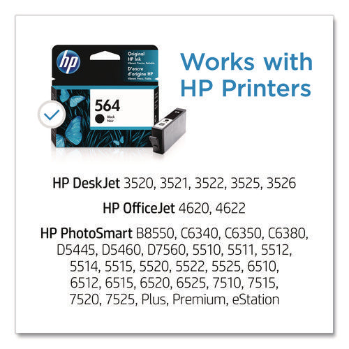 Image of HP HP 564, (cb316wn) Black Original Ink Cartridge