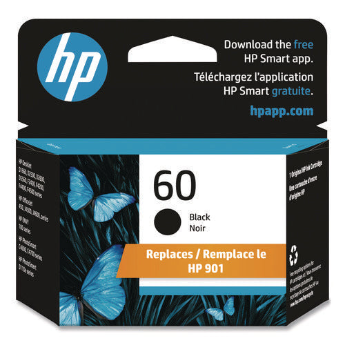 Image of HP HP 60, (cc640wn) Black Original Ink Cartridge