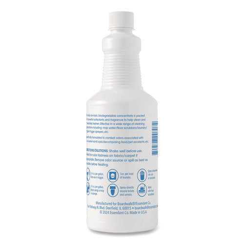 Image of Boardwalk® Liquid Deodorizer, Green Apple, 32 oz Bottle, 12/Carton