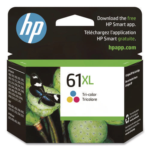 Image of HP HP 61xl, (ch564wn) High-Yield Tri-Color Original Ink Cartridge
