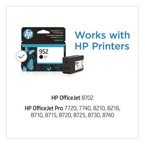 Image of HP HP 952, (f6u15an) Black Original Ink Cartridge